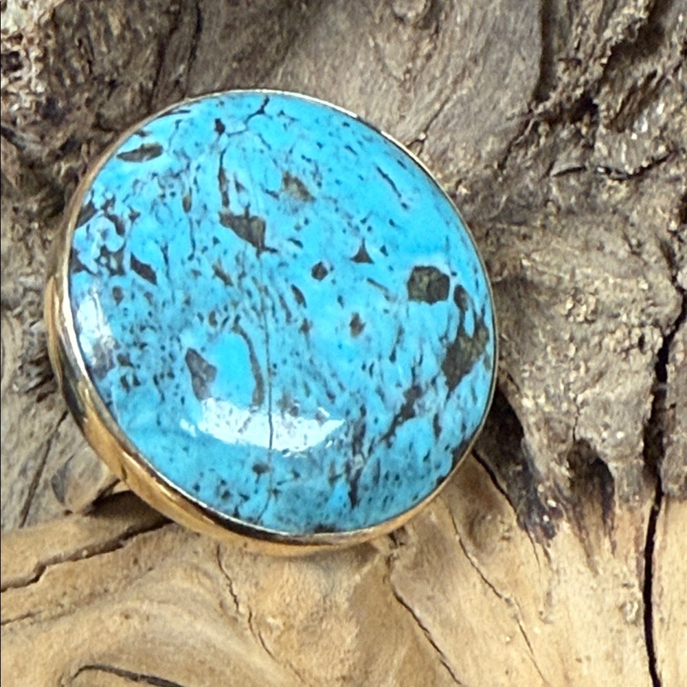 Jes MaHarry “Ode to home” turquoise ring. New in box.